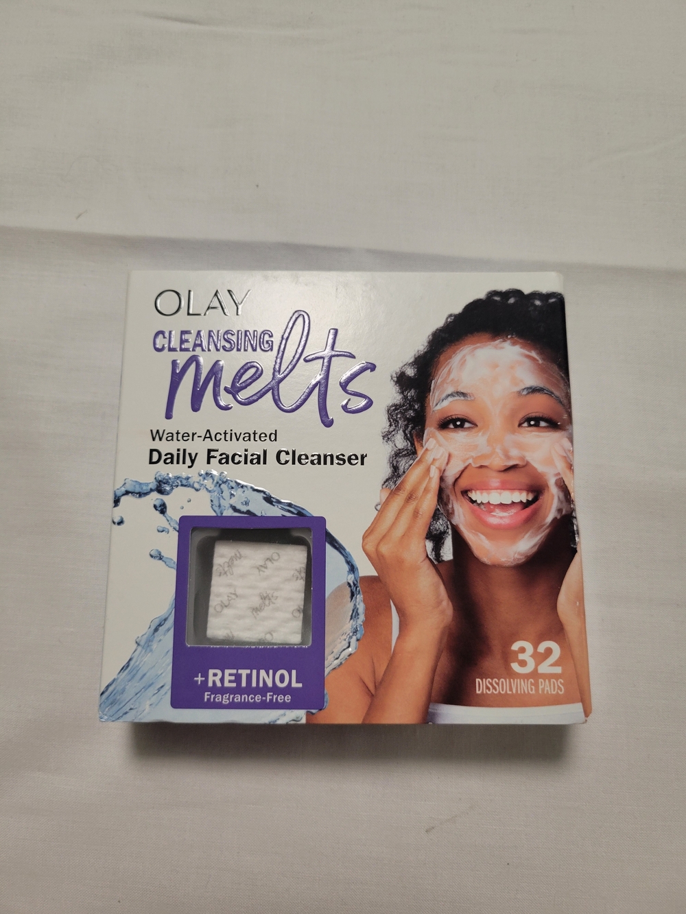 OLAY Cleansing Melts Daily Facial Cleanser - Purple & White